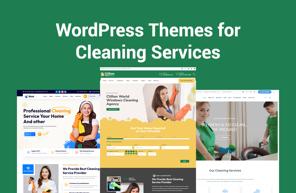 Cleaning Services WordPress Themes