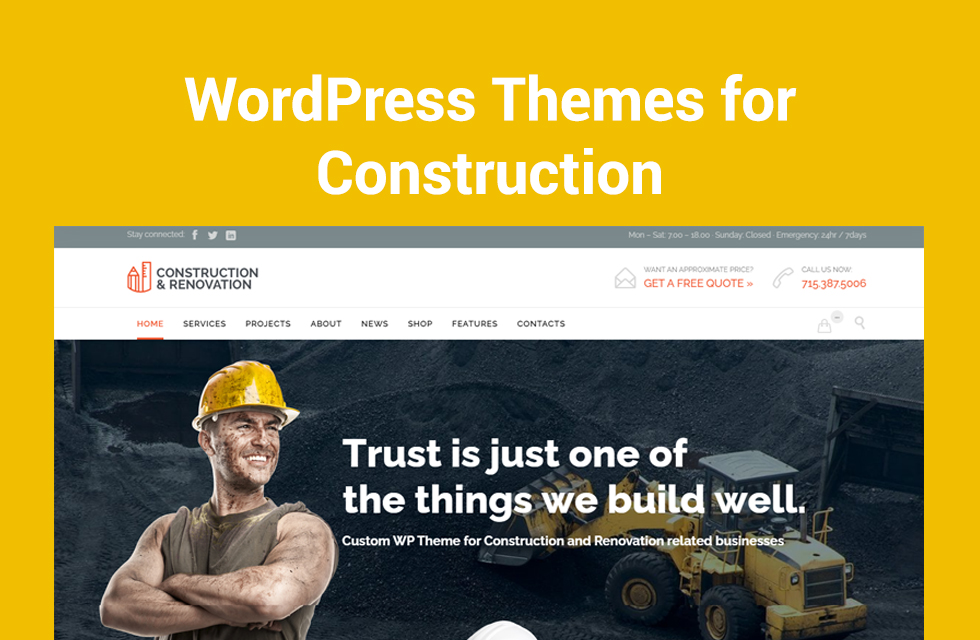 Construction WordPress Themes